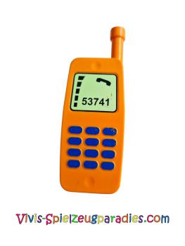 Lego Duplo Figur Utensil Telefon, mobil mit Tastatur und Anzeigemuster (51289pb01) Orange